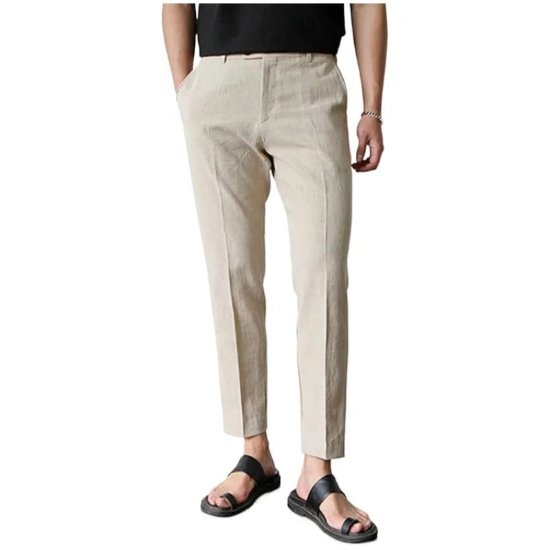Max Herren Sommerhose | Leichte Baumwolle, Slim Fit 3