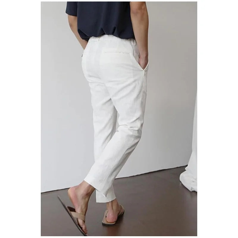 Max Herren Sommerhose | Leichte Baumwolle, Slim Fit 4