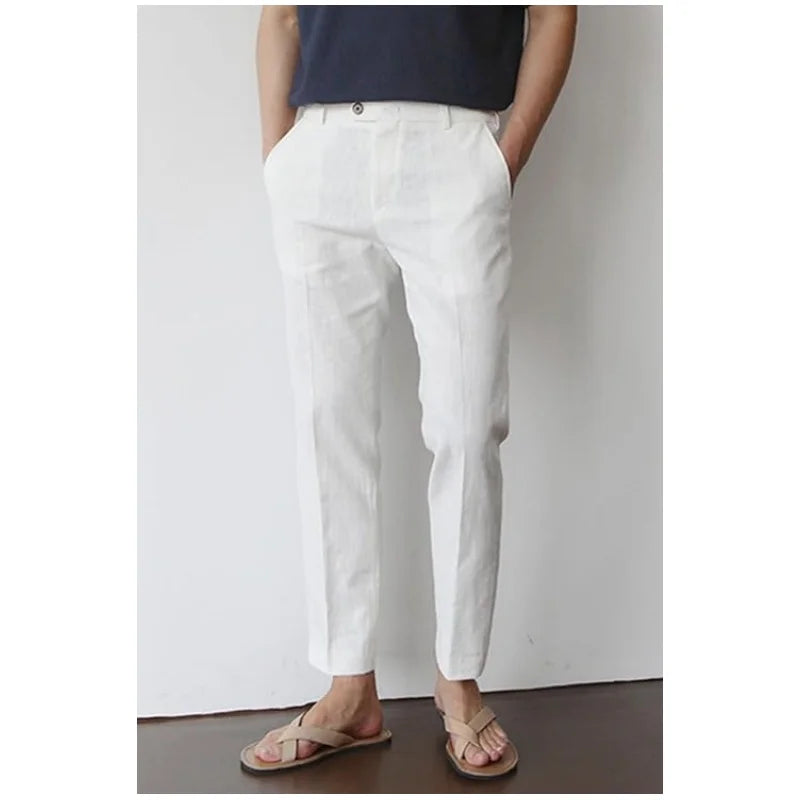 Max Herren Sommerhose | Leichte Baumwolle, Slim Fit 5