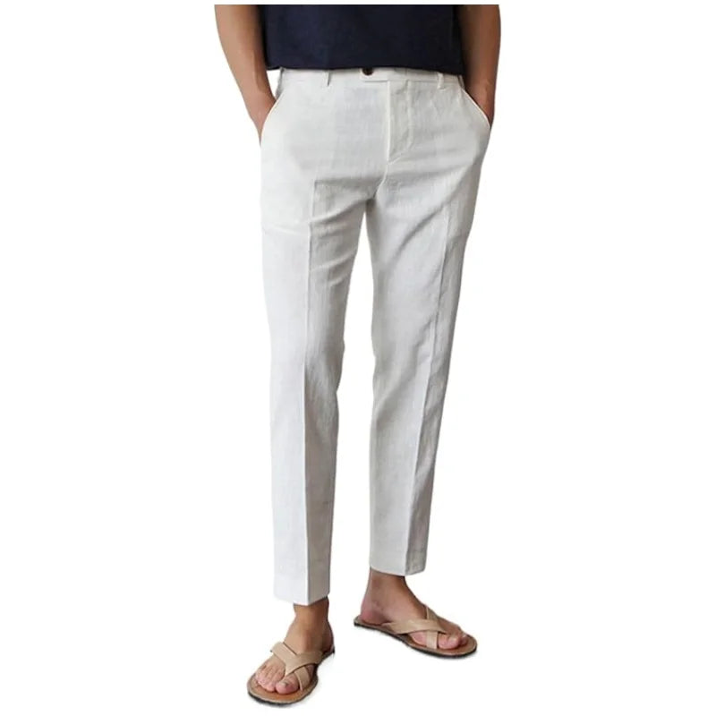 Max Herren Sommerhose | Leichte Baumwolle, Slim Fit 6