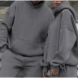 Max Herren Trainingsanzug | Oversize Baumwollmix, Sportlich 5