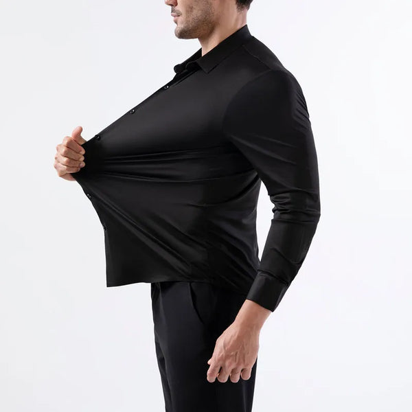 Max Herren Ultra-Stretch Hemd | Langarm, Hochwertig und Bequem 1