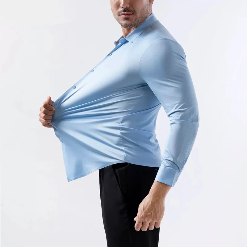 Max Herren Ultra-Stretch Hemd | Langarm, Hochwertig und Bequem 8