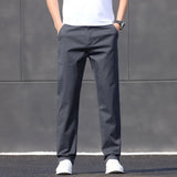 Max Männer Baumwoll Chino Hose | Stretch, Gerade Passform, Schwarz 4