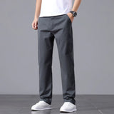 Max Männer Baumwoll Chino Hose | Stretch, Gerade Passform, Schwarz 8