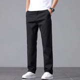 Max Männer Baumwoll Chino Hose | Stretch, Gerade Passform, Schwarz 9