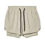 Max Sport Shorts Herren | 2-in-1 Design, Atmungsaktiv, Schwarz 6