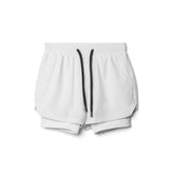 Max Sport Shorts Herren | 2-in-1 Design, Atmungsaktiv, Schwarz 7