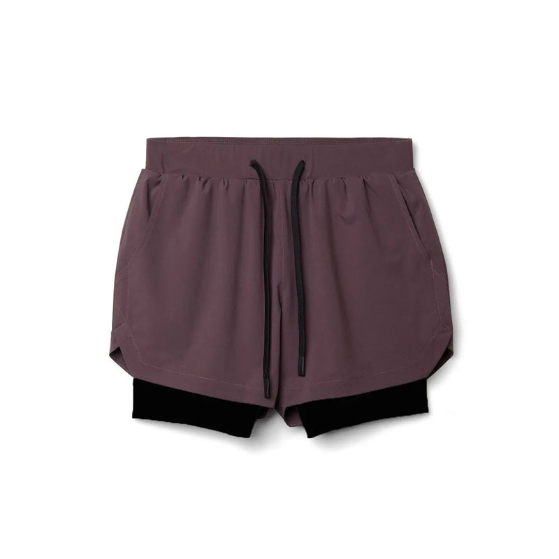 Max Sport Shorts Herren | 2-in-1 Design, Atmungsaktiv, Schwarz 9