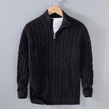Maxim Männer Pullover | 100% Baumwolle, Stehkragen 3