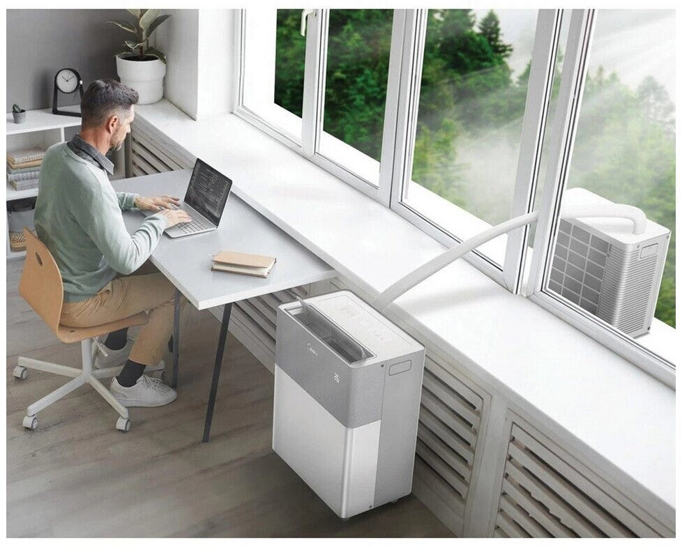 Midea PortaSplit – Mobile Wärmepumpe 4-in-1, Heizen & Kühlen, 12000 BTU/3,5kW, WiFi, bis 42m