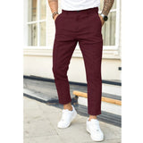 Milo Herren Anzughose | Bequemer Slim Fit, Schwarz 0