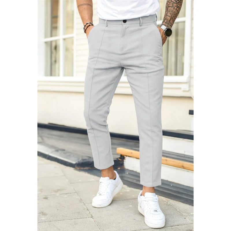 Milo Herren Anzughose | Bequemer Slim Fit, Schwarz 5