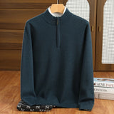 Milo Herrenpullover | 100% Merinowolle, Halber Reißverschluss 2