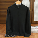Milo Herrenpullover | 100% Merinowolle, Halber Reißverschluss 4