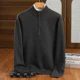 Milo Herrenpullover | 100% Merinowolle, Halber Reißverschluss 5