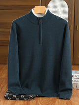 Milo Herrenpullover | 100% Merinowolle, Halber Reißverschluss 8