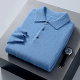 Niko Herrenpullover | 100% Kaschmir, Lässig mit Polo-Hals 2
