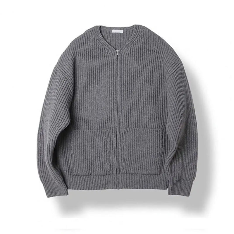 Rico Herren Strickjacke | Hochwertige Strickware, Reißverschluss und Kordelzug, Vielseitig für Herbst 4