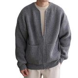 Rico Herren Strickjacke | Hochwertige Strickware, Reißverschluss und Kordelzug, Vielseitig für Herbst 5