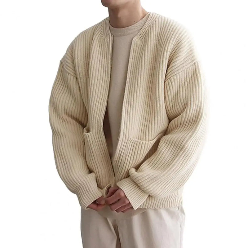 Rico Herren Strickjacke | Hochwertige Strickware, Reißverschluss und Kordelzug, Vielseitig für Herbst 8