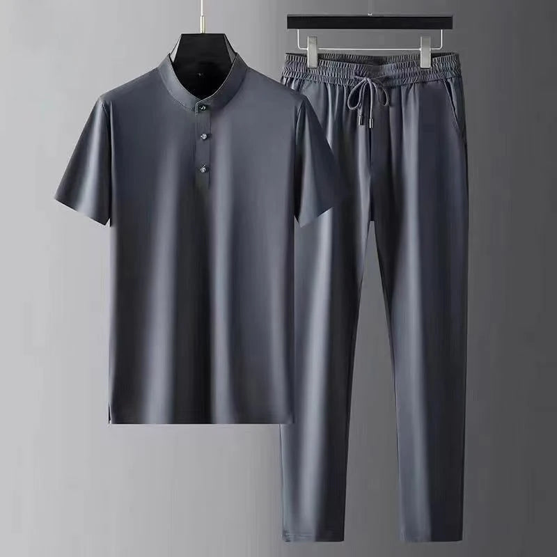 Sam Herren Anzug | Ultra-Dünne Ice Seide, Business Casual 8