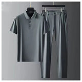 Sam Herren Anzug | Ultra-Dünne Ice Seide, Business Casual 9