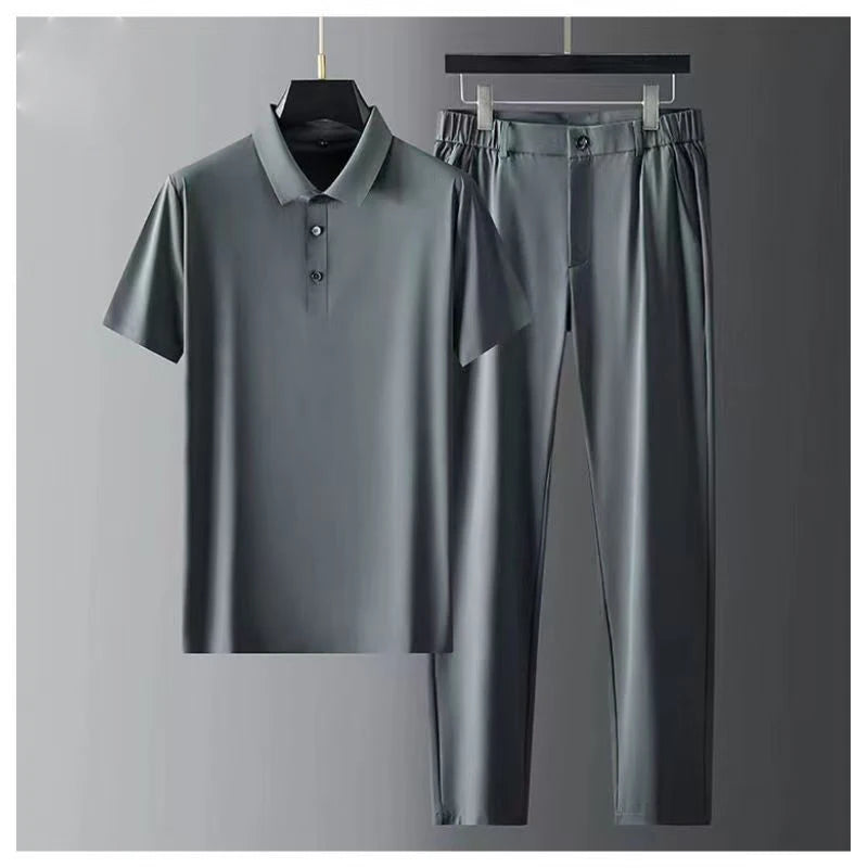 Sam Herren Anzug | Ultra-Dünne Ice Seide, Business Casual 9