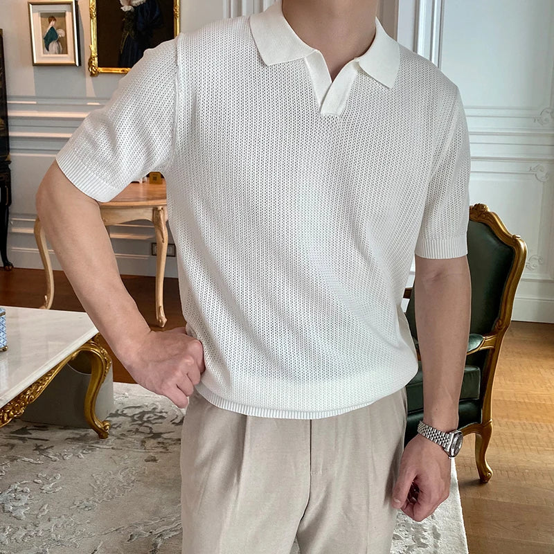 Sola Herren Polo Shirt | Vintage Kurzarm, Hochwertige Baumwolle 2