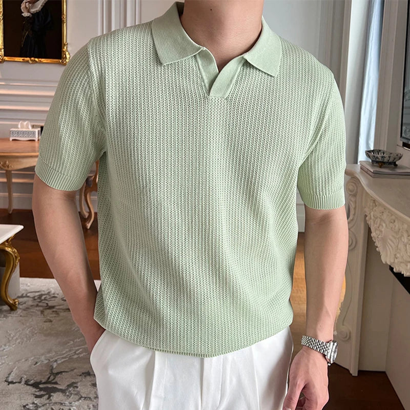 Sola Herren Polo Shirt | Vintage Kurzarm, Hochwertige Baumwolle 6