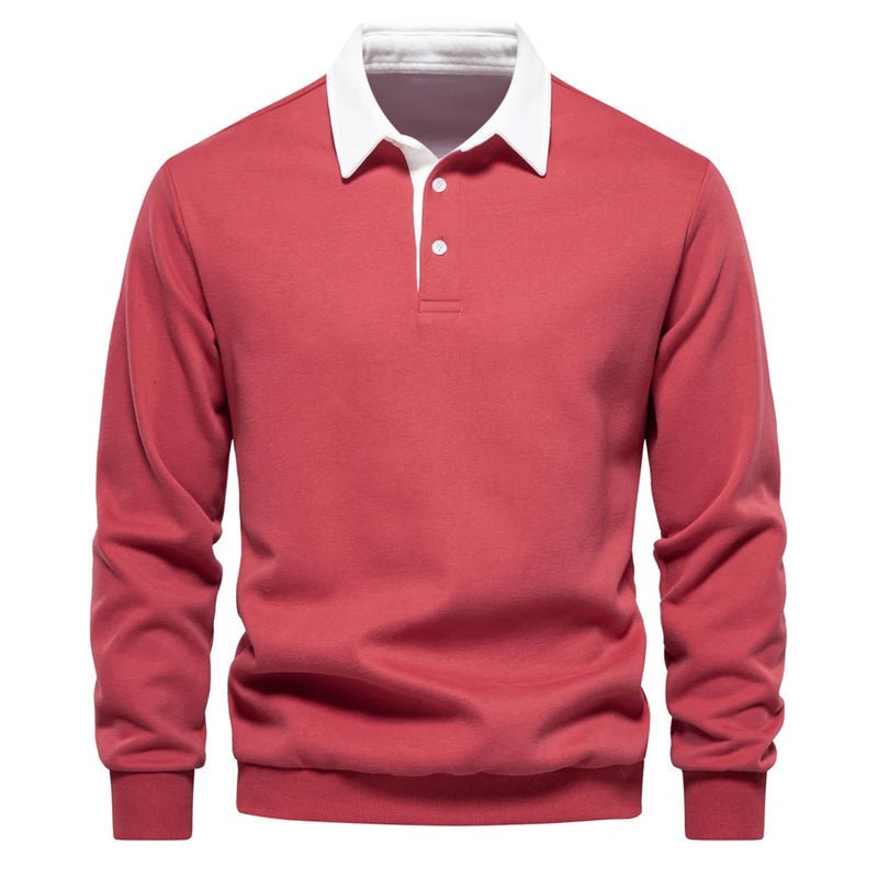 Sophie Herren Sweatshirt | Baumwollmischung, Polo-Kragen, Freizeitmode 8