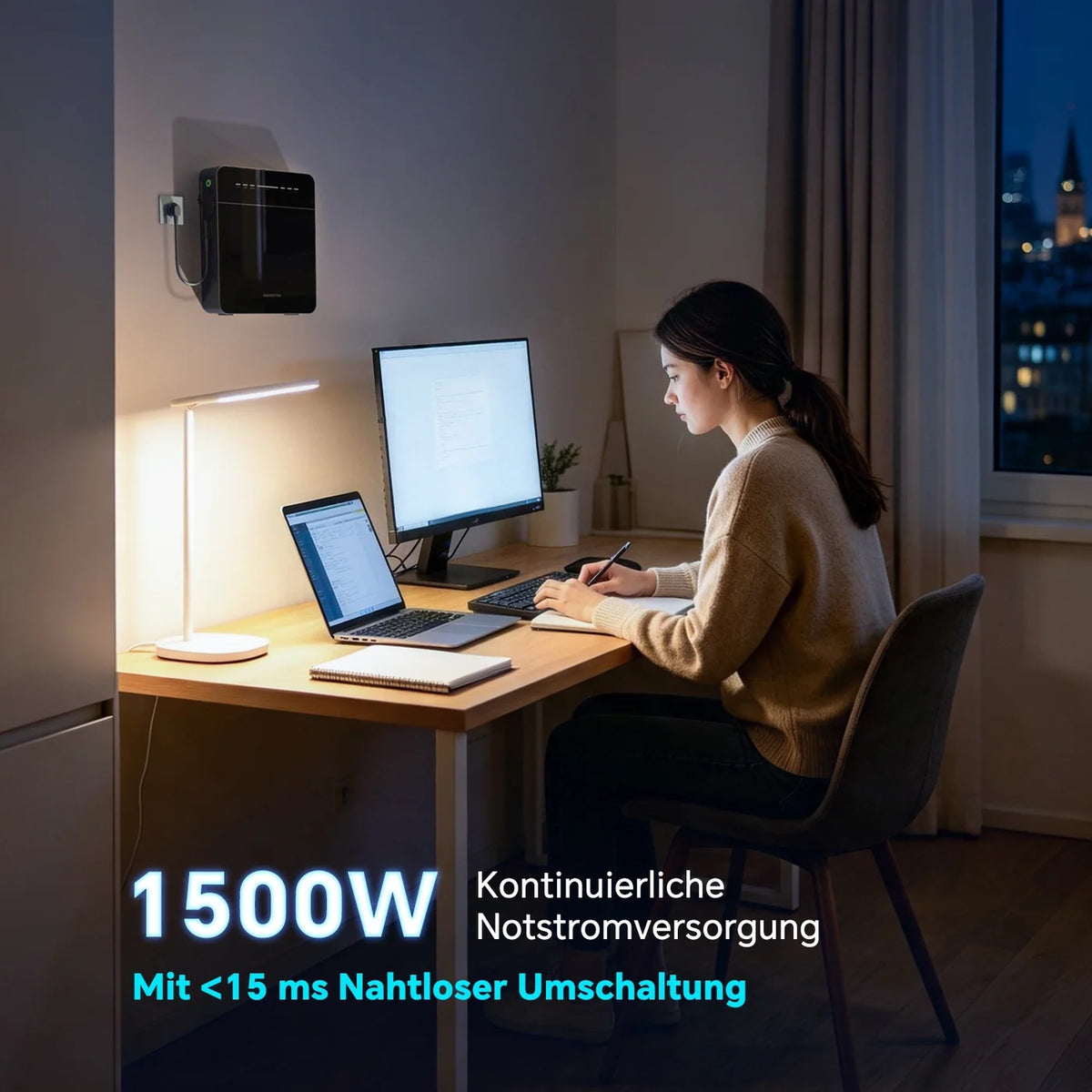 Marstek Venus E Mini – Plug & Play Speicher, 2 kWh, 105 mm dünn, 1,5 kW, 10 Jahre Garantie