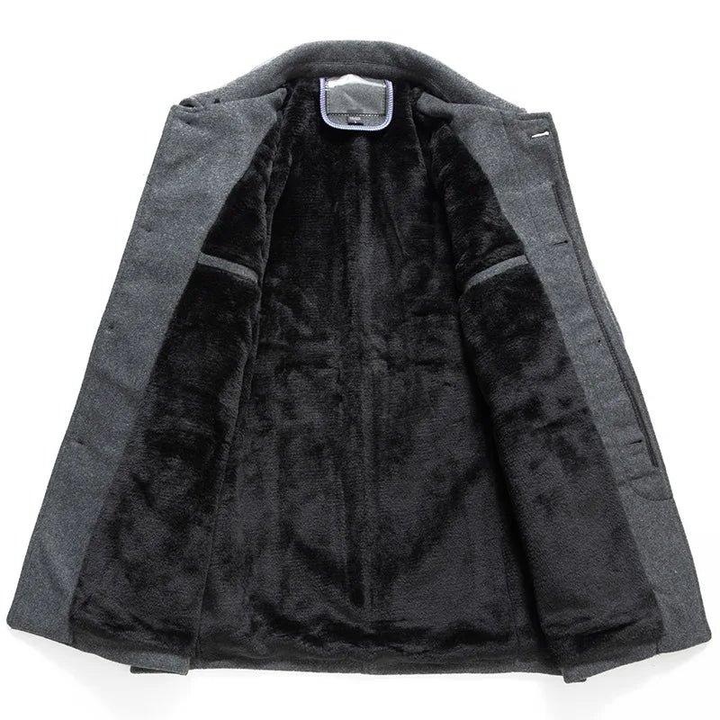 Wolfer Männer Wolljacke | 100% Wolle mit Fleece-Liner, Elegant 3