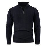 Half - Zip Rollkragenpullover – Modern & Warm – Strukturierter Strick - Asance