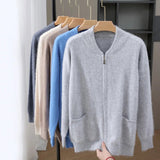 Herren Kashmir mix Strickjacke | Vielseitige Farben - Asance