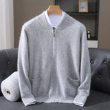 Herren Kashmir mix Strickjacke | Vielseitige Farben - Asance