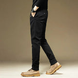 Kubo Herren Hosen | Baumwolle, Lässig, Gerade Passform - Asance