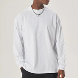 Max Herren Langarmshirt | Baumwolle, Übergröße, O - Neck - Asance