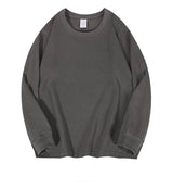 Max Herren Langarmshirt | Baumwolle, Übergröße, O - Neck - Asance
