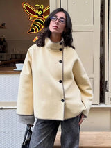 Mischwollmantel – Elegant & Figurbetont – Hochwertiger Materialmix - Asance