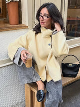 Mischwollmantel – Elegant & Figurbetont – Hochwertiger Materialmix - Asance