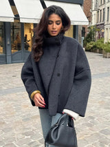 Mischwollmantel – Elegant & Figurbetont – Hochwertiger Materialmix - Asance