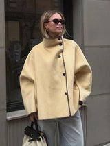 Mischwollmantel – Elegant & Figurbetont – Hochwertiger Materialmix - Asance