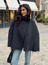 Mischwollmantel – Elegant & Figurbetont – Hochwertiger Materialmix - Asance