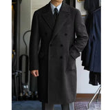 Premium Wintermantel – Strukturierter Doppelreiher – Hochwertiger Wollmix - Asance