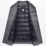 Premium Wollmantel – Wandelbar & Warm – Wollmix mit abnehmbarem Futter - Asance