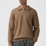 Rico Herrenpullover | Vintage Design, Reißverschlusskragen aus Baumwollmischung - Asance