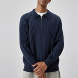 Rico Herrenpullover | Vintage Design, Reißverschlusskragen aus Baumwollmischung - Asance