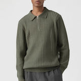 Rico Herrenpullover | Vintage Design, Reißverschlusskragen aus Baumwollmischung - Asance