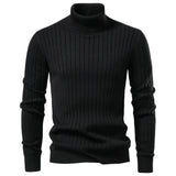 Rollkragenpullover – Modern & Bequem – Baumwollmischung mit Streifen - Asance